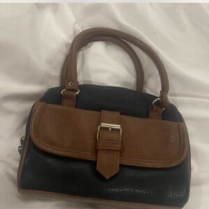 Black and Brown Mini Handbag